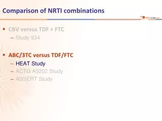 Comparison of NRTI combinations