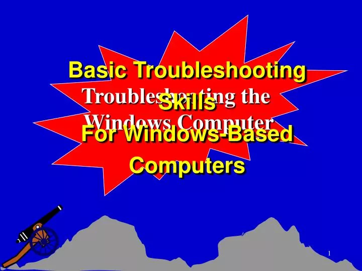 basic troubleshooting skills for windows based computers