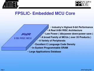 FPSLIC- Embedded MCU Core
