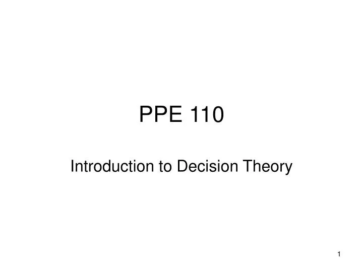 ppe 110