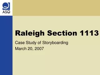 Raleigh Section 1113
