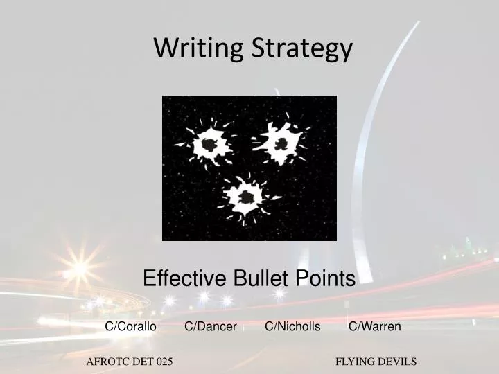 writing strategy
