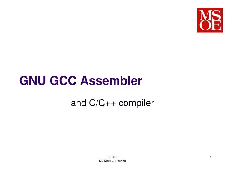 gnu gcc assembler