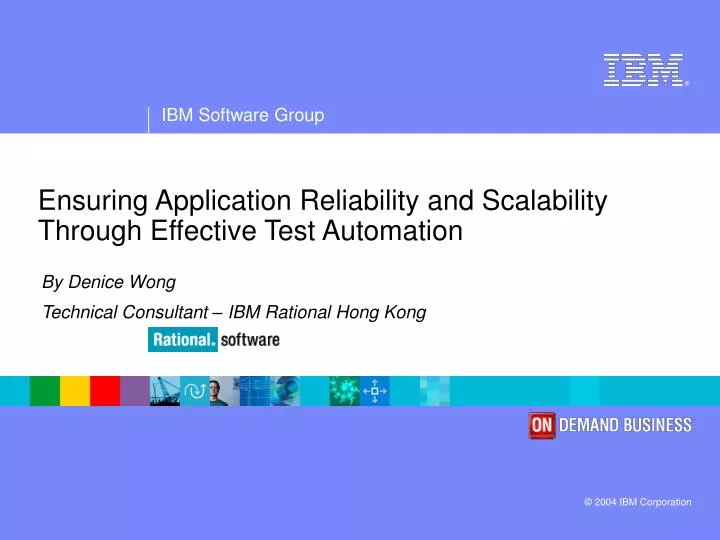 ensuring application reliability and scalability through effective test automation