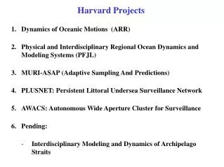 Harvard Projects