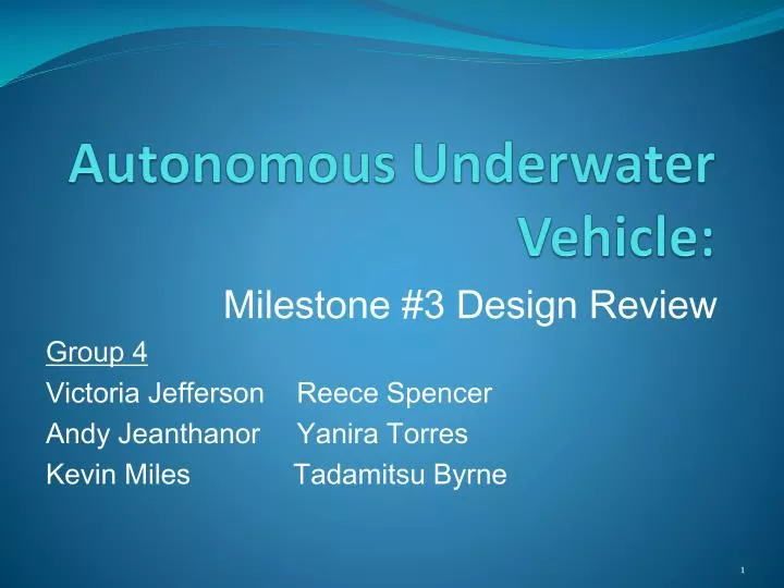 autonomous underwater vehicle