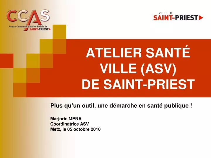 atelier sant ville asv de saint priest