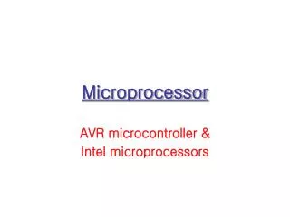 Microprocessor