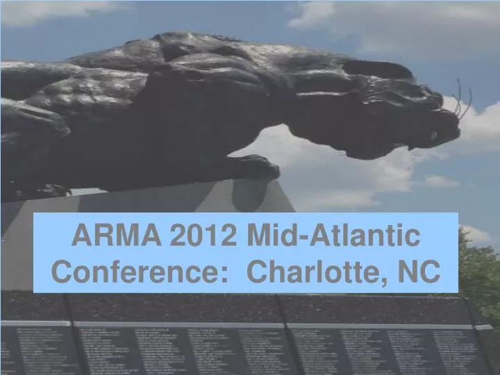 arma 2012 mid atlantic conference charlotte nc
