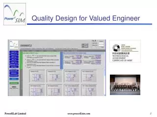 Quality Design for Valued Engineer
