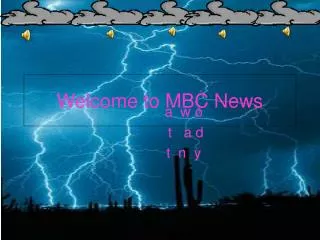 Welcome to MBC News