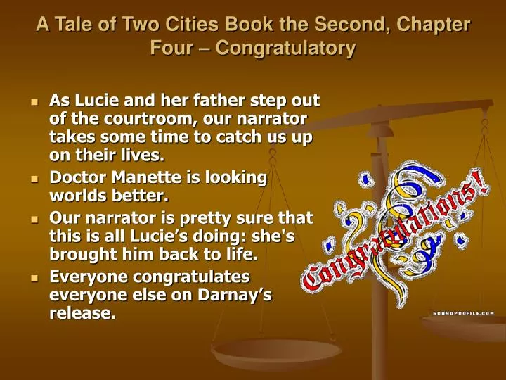 a tale of two cities book the second chapter four congratulatory