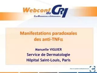 manifestations paradoxales des anti tnf a