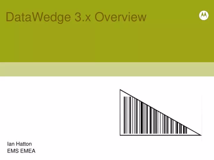 datawedge 3 x overview