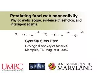 predicting food web connectivity phylogenetic scope evidence thresholds and intelligent agents