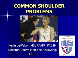 COMMON SHOULDER PROBLEMS