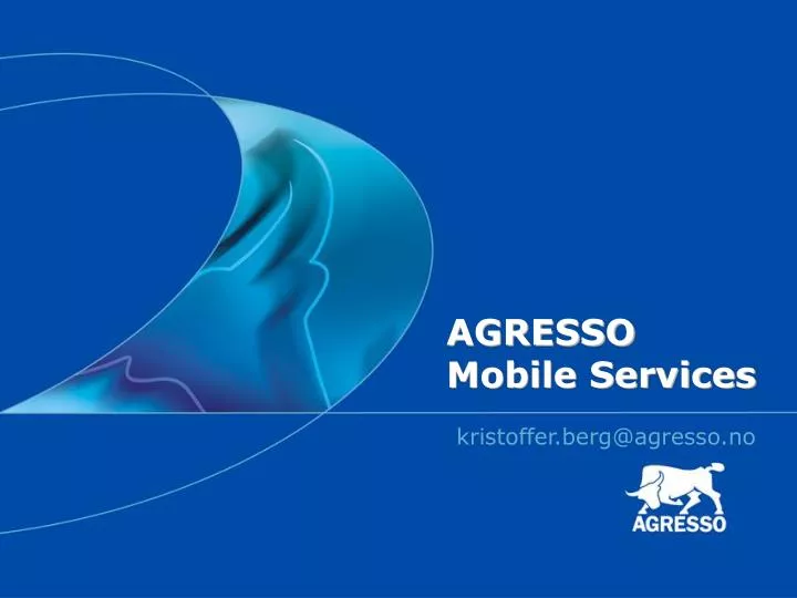 agresso mobile services