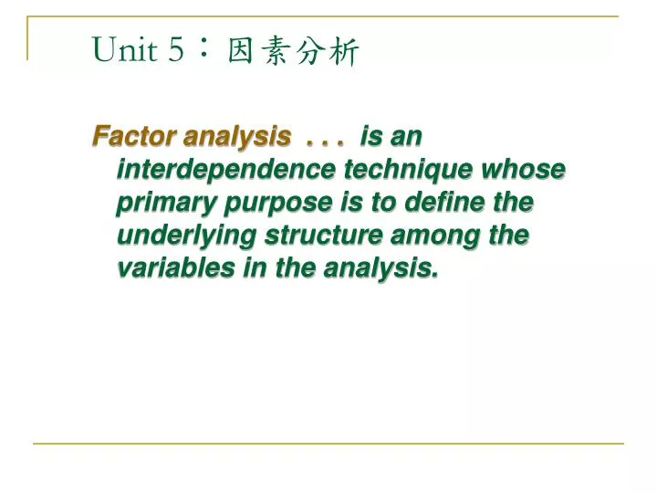 unit 5