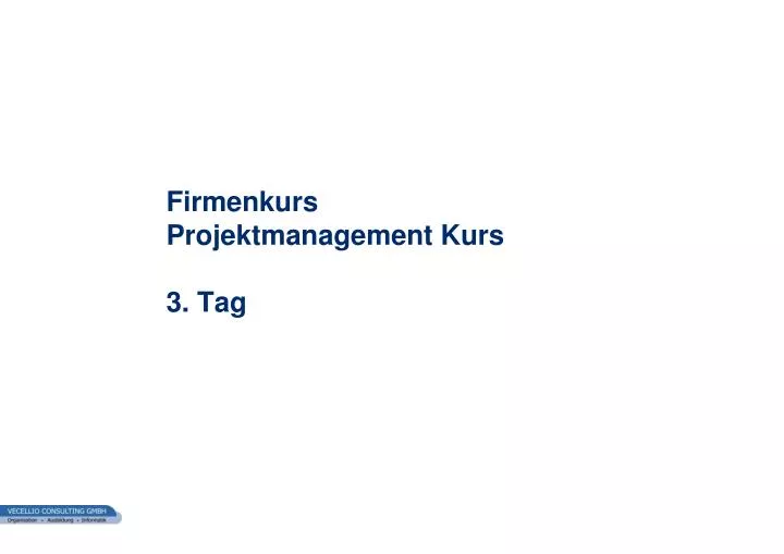 firmenkurs projektmanagement kurs 3 tag