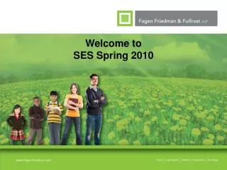 Welcome to SES Spring 2010