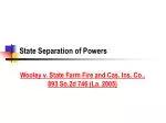 State Separation of Powers - slide 1