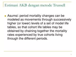 estimasi akb dengan metode trussell