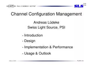 Channel Configuration Management