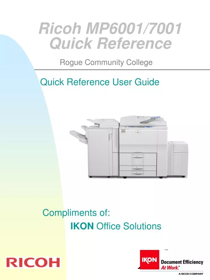 ricoh mp6001 7001 quick reference