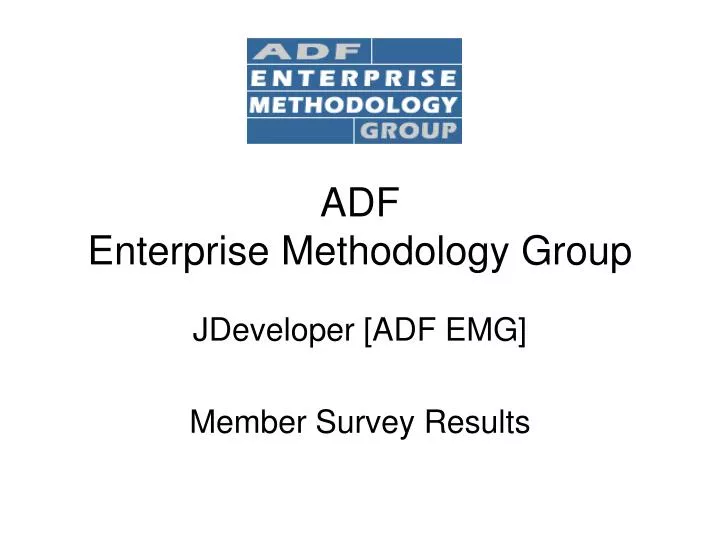 adf enterprise methodology group