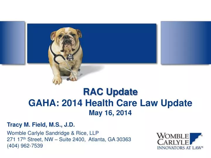 rac update gaha 2014 health care law update may 16 2014