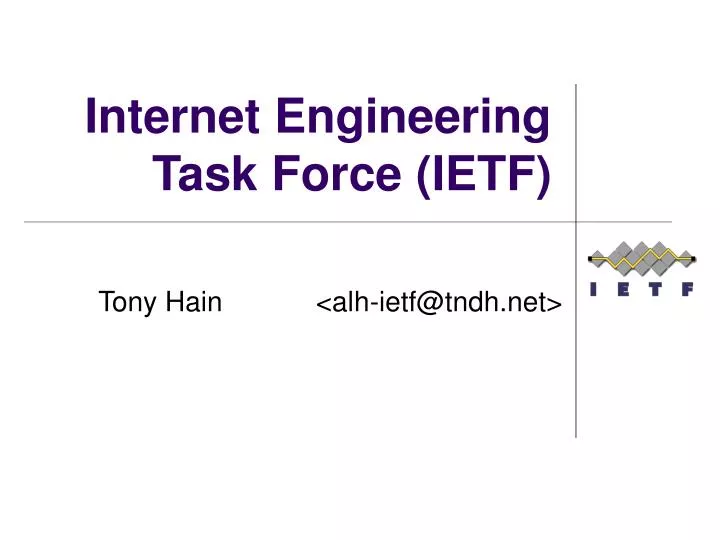 internet engineering task force ietf