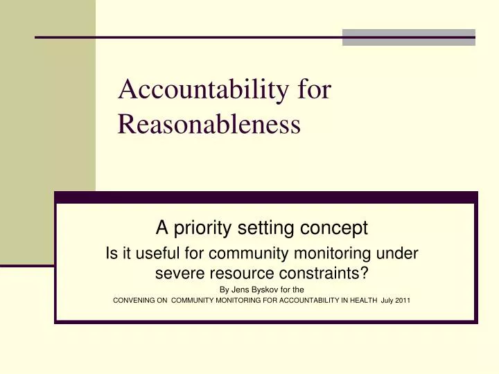 accountability for reasonableness