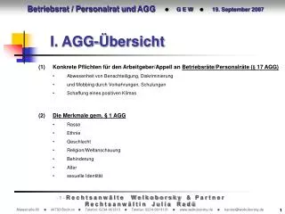 i agg bersicht