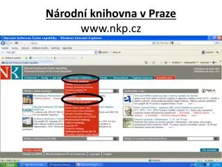 Národní knihovna v Praze nkp.cz