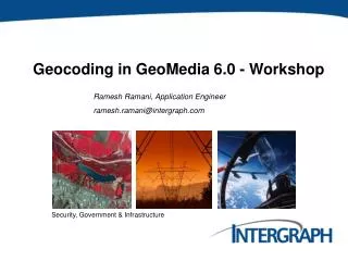 Geocoding in GeoMedia 6.0 - Workshop