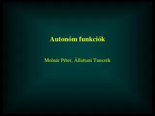 auton m funkci k moln r p ter llattani tansz k