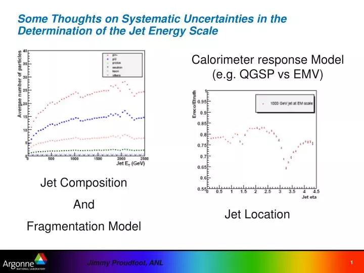 some thoughts on systematic uncertainties in the determination of the jet energy scale