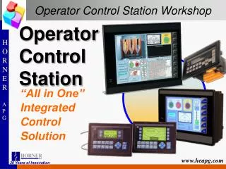 Operator Control Station Workshop
