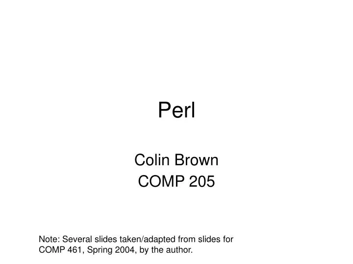 colin brown comp 205