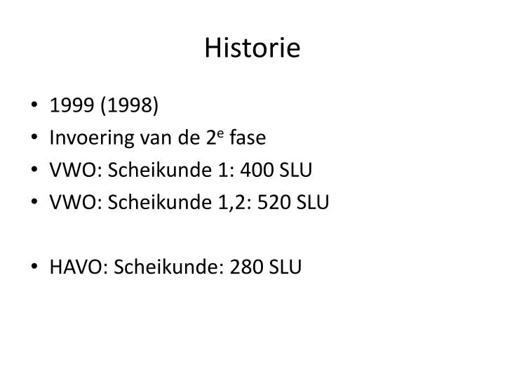 historie