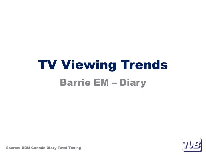 tv viewing trends