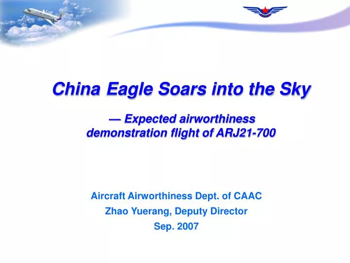 china eagle soars into the sky expected airworthiness demonstration flight of arj21 700