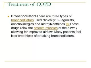 treatment of copd