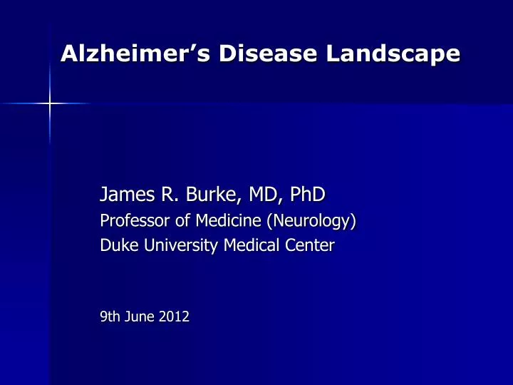 alzheimer s disease landscape