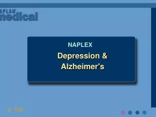 Depression &amp; Alzheimer's