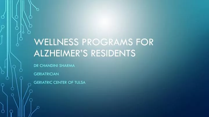 wellness programs for alzheimer s residents