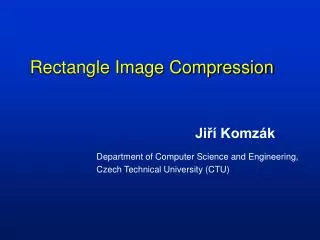 Rectangle Image Compression