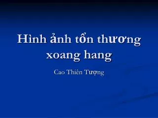 h nh nh t n th ng xoang hang