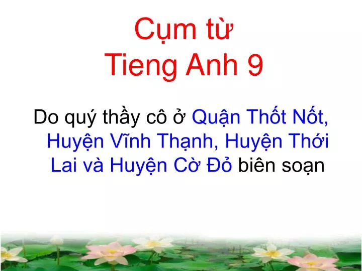c m t tieng anh 9