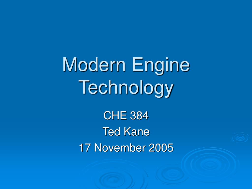 PPT - Modern Engine Technology PowerPoint Presentation, free download ...